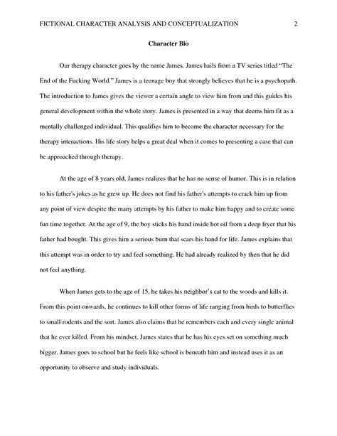 6: Case Studies of Fictional Characters .